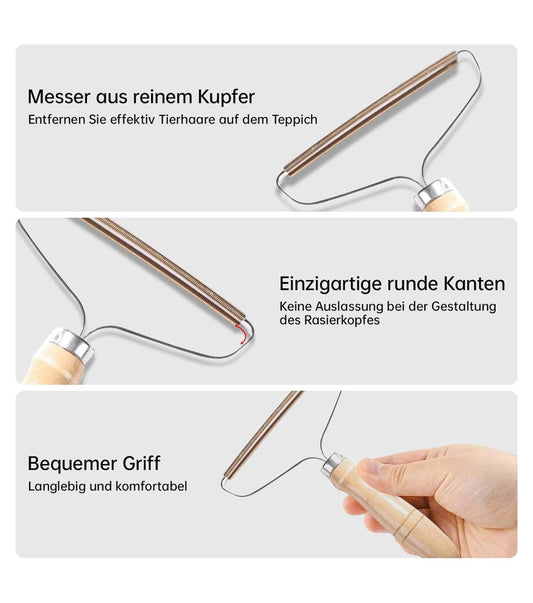 Fusselrasierer Tierhaarentferner, 9 Stück Tierhaarentferner, Magische Pfoten, Tierhaarentferner Waschmaschine, Fusselentferner zum Entfernen von Tierstaub in Teppichen und Möbeln